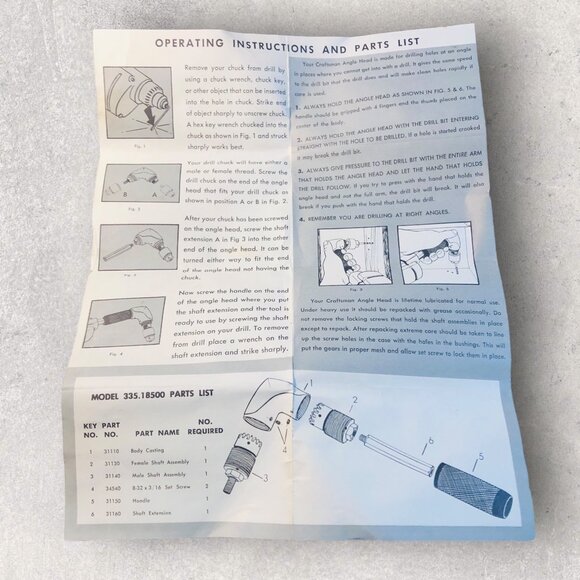 Sears Craftsman Angle Head Attachment For Right Angle Drilling 1850 - Picture 10 of 10